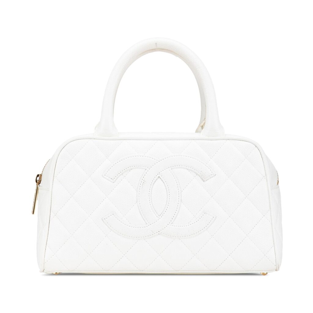 Chanel CC Quilted Caviar Bowling Bag - Product Image 2
