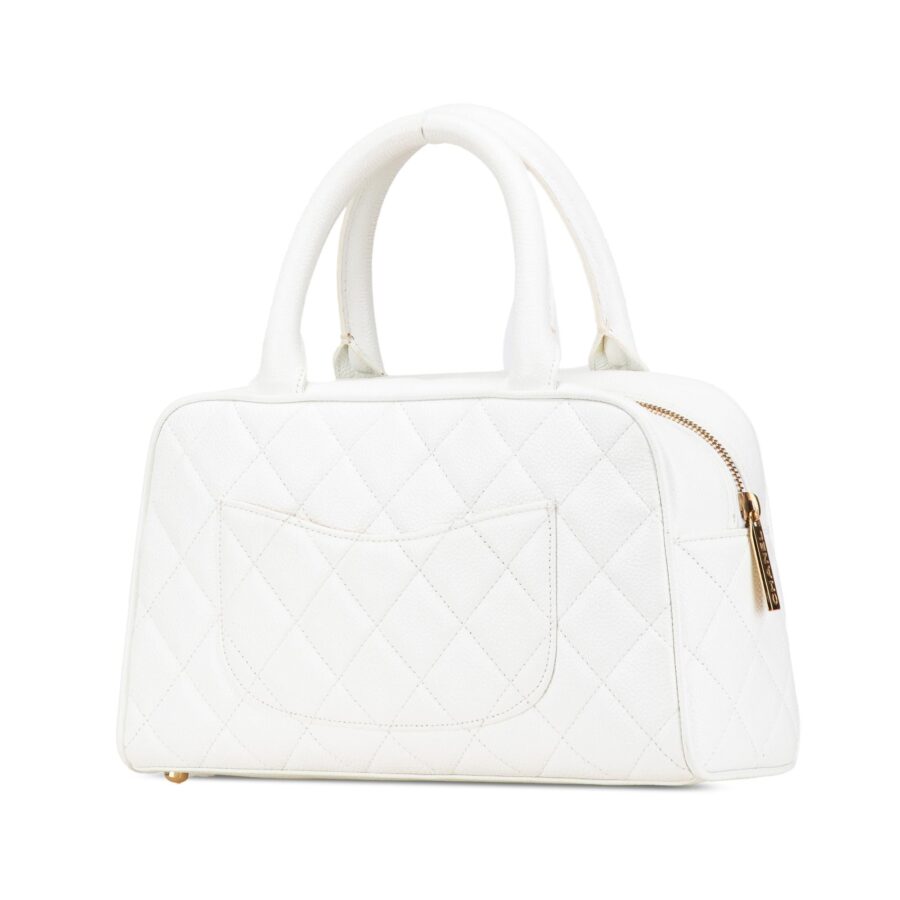 Chanel CC Quilted Caviar Bowling Bag | Studio Nafay