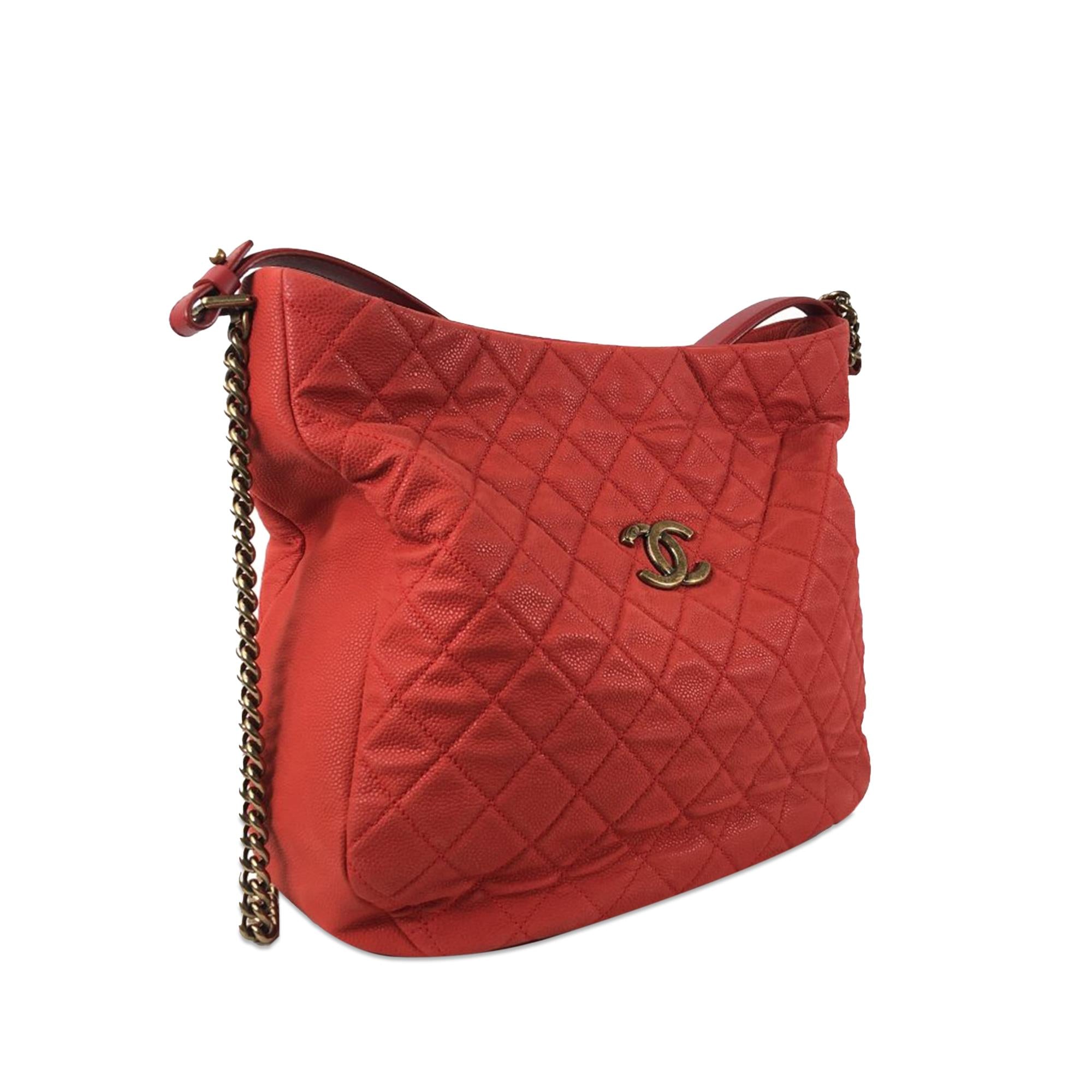 Chanel Caviar Country Chic Hobo Shoulder Bag