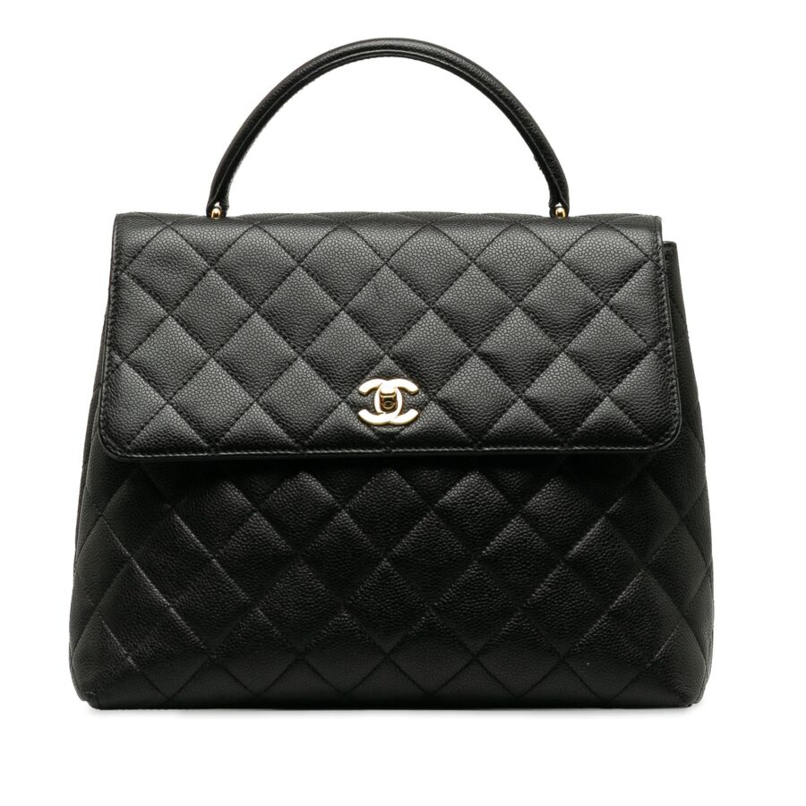 Chanel Caviar Kelly Top Handle Handbag | Studio Nafay