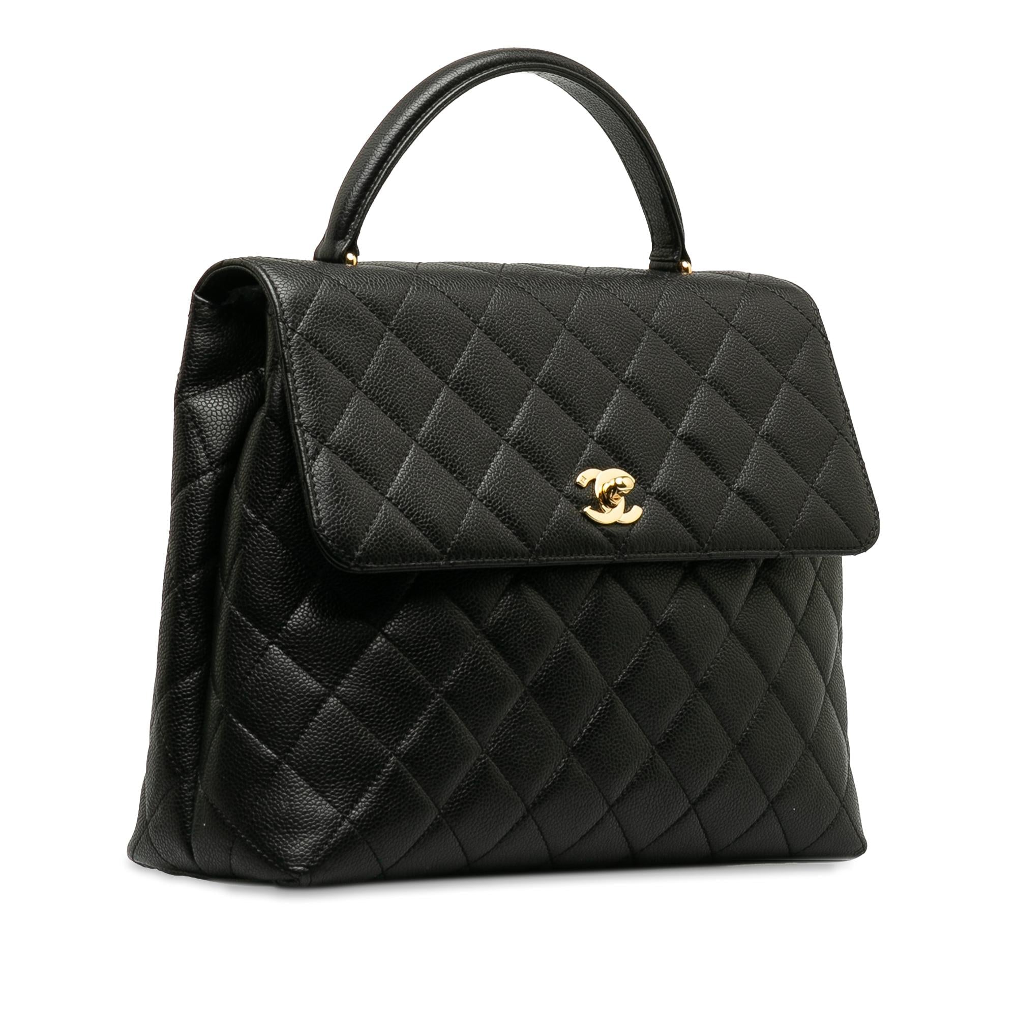 Chanel Caviar Kelly Top Handle Handbag