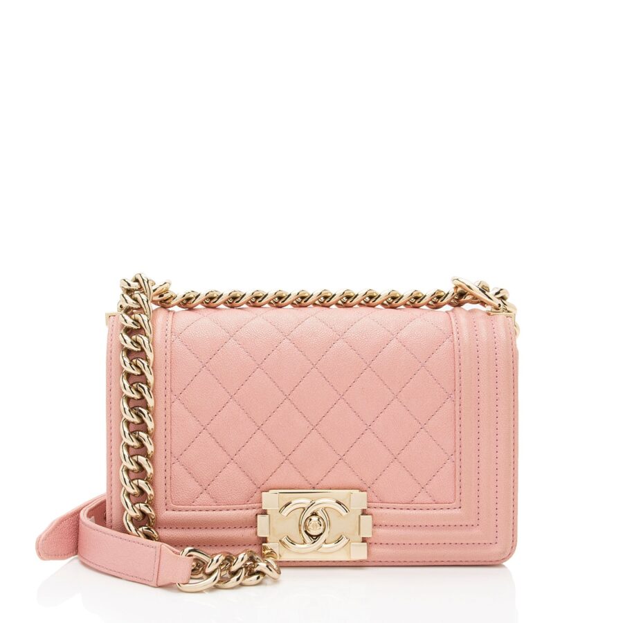 Chanel Caviar Leather Small Boy Bag | Studio Nafay