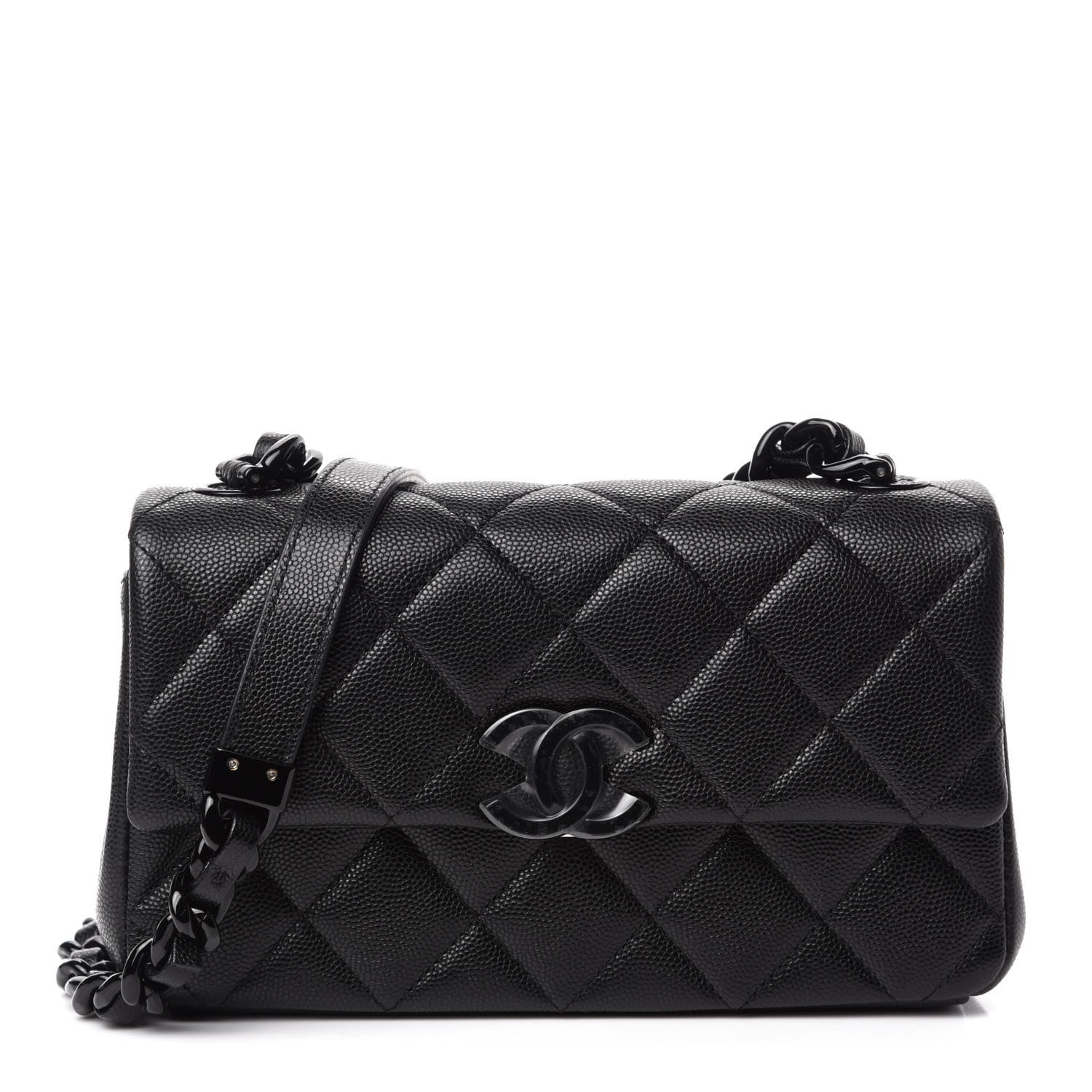 Chanel Flap Small Leather Black Crossbody Bag