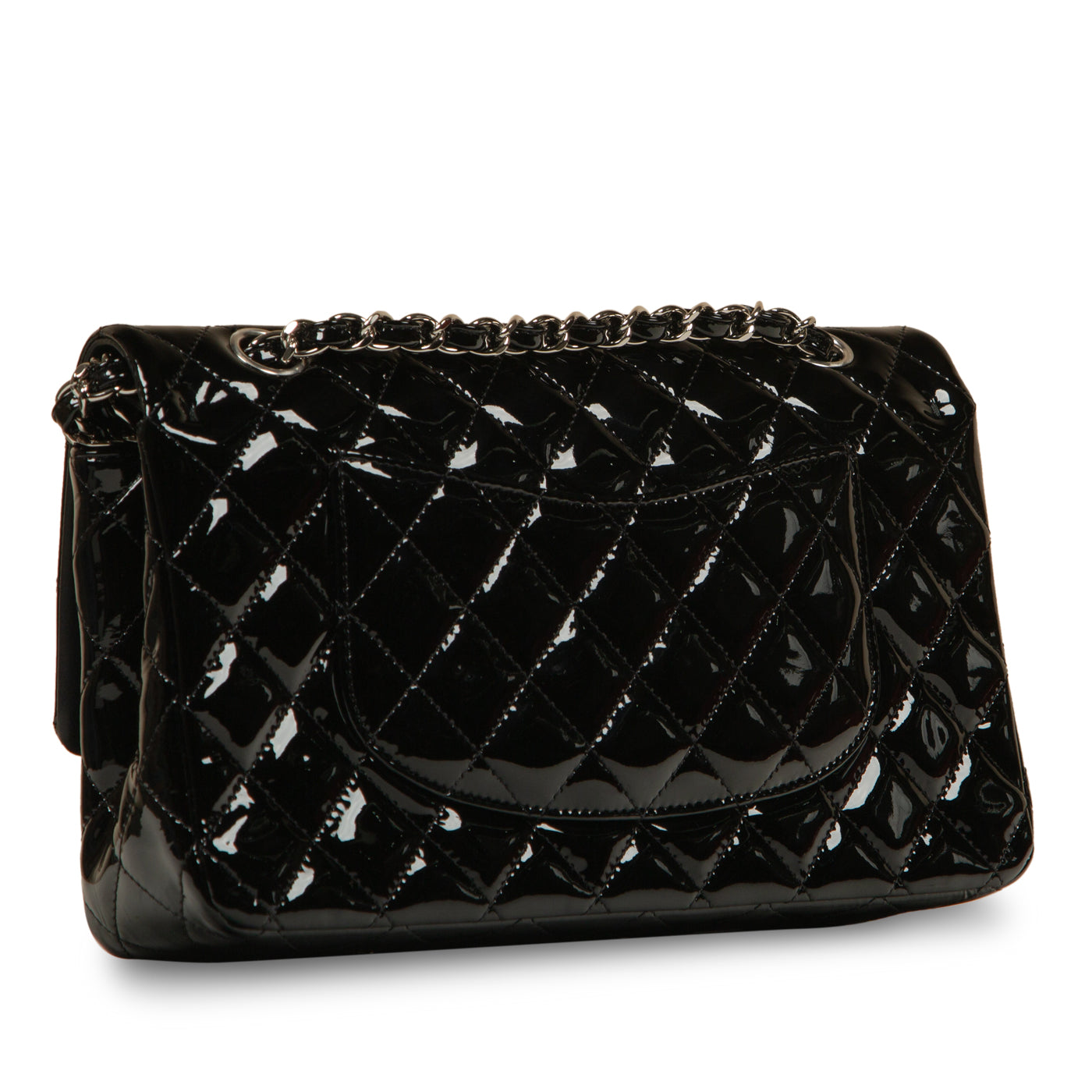 Classic Flap Bag – Medium – Patent Black