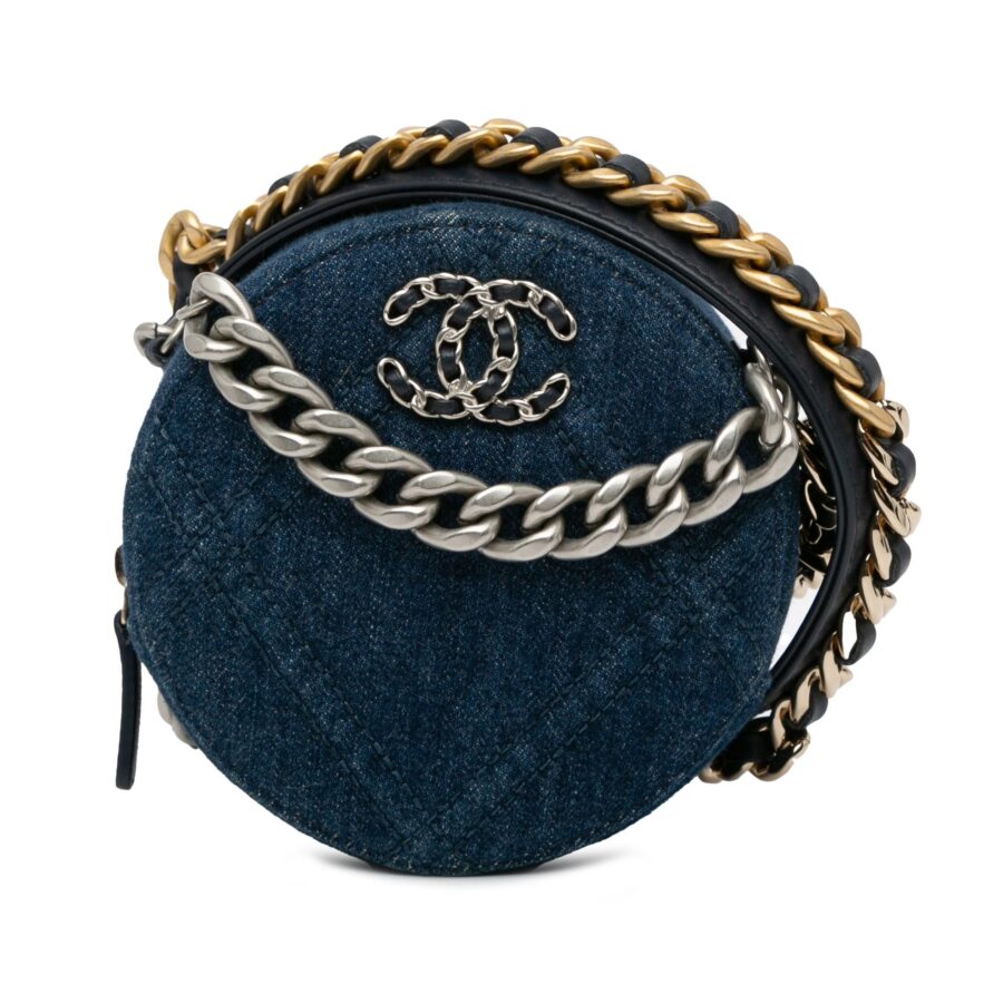 Chanel 19 Round Clutch with Chain | Studio Nafay