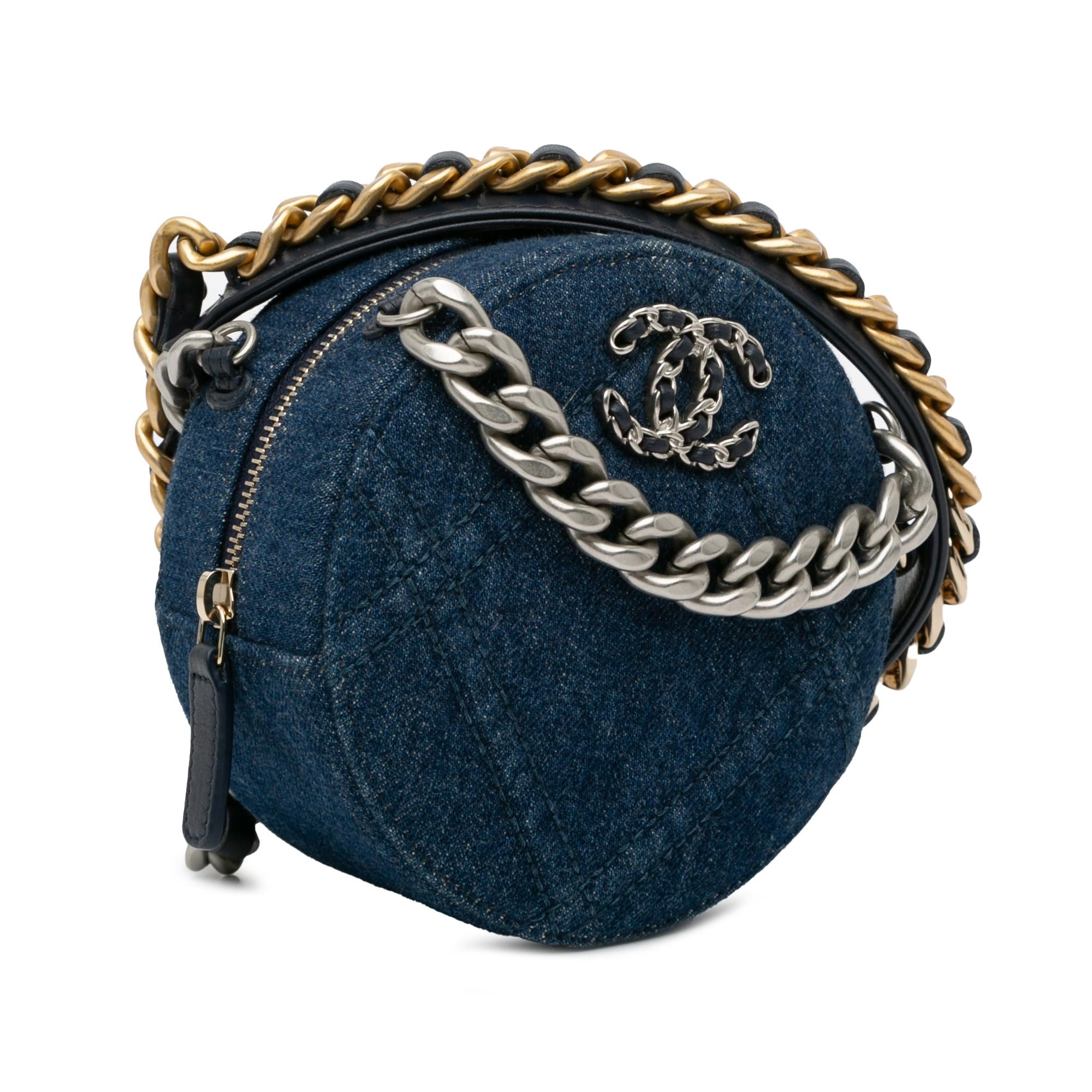 Chanel 19 Round Clutch with Chain