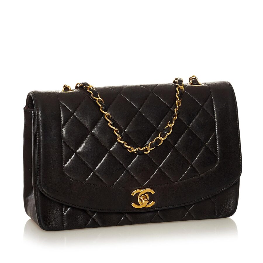 Chanel Diana Lambskin Leather Crossbody Bag | Studio Nafay
