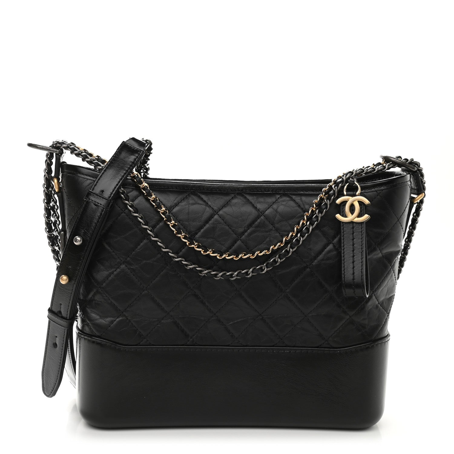 Chanel Medium Leather Black Shoulder Bag 2