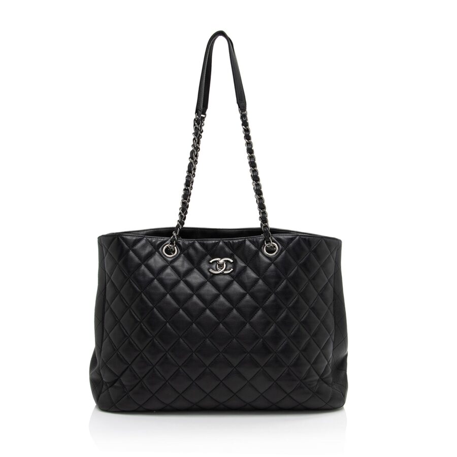 Chanel Grained Calfskin CC Large Shopping Tote | Studio Nafay