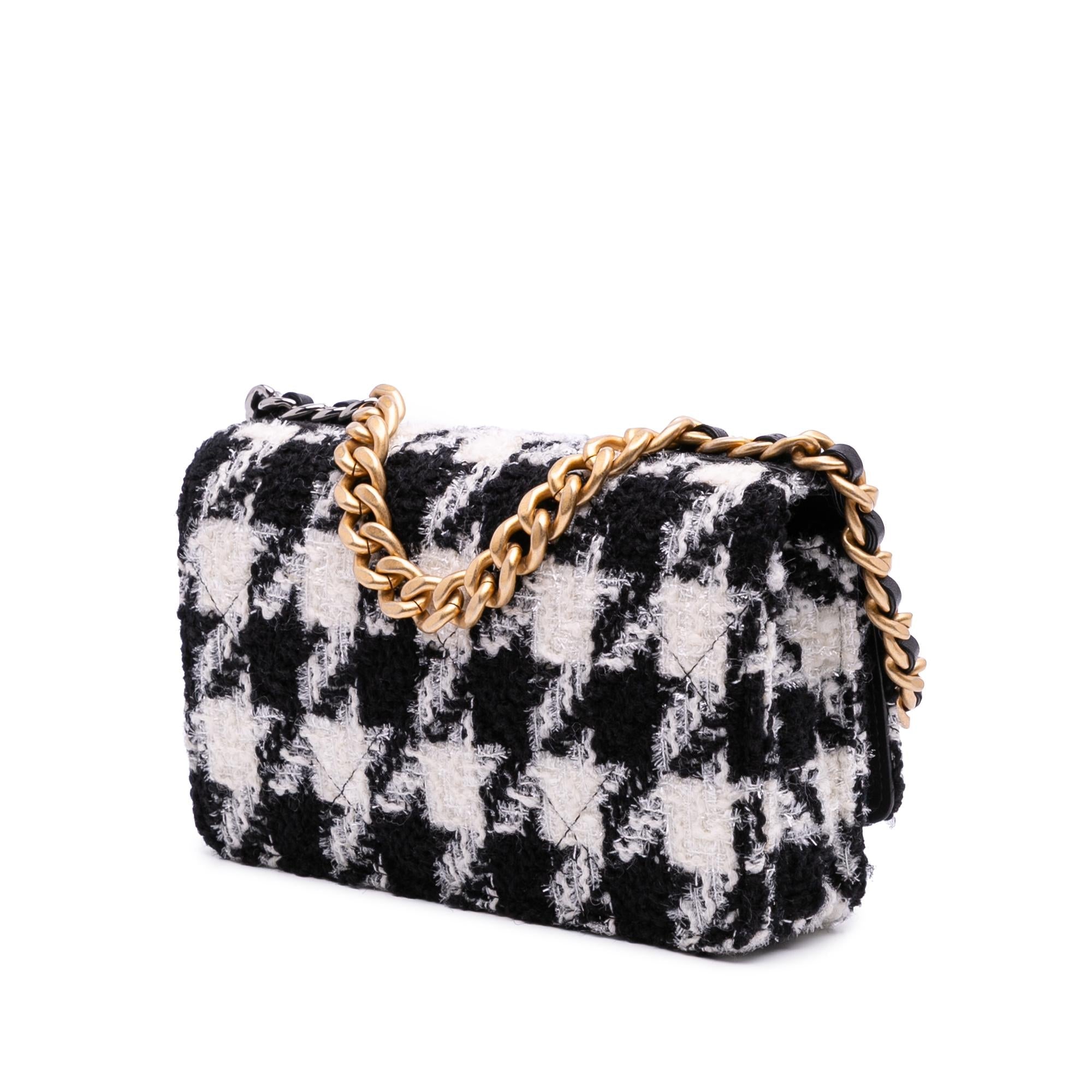 Chanel Houndstooth Tweed 19 Wallet On Chain - Product Image 2