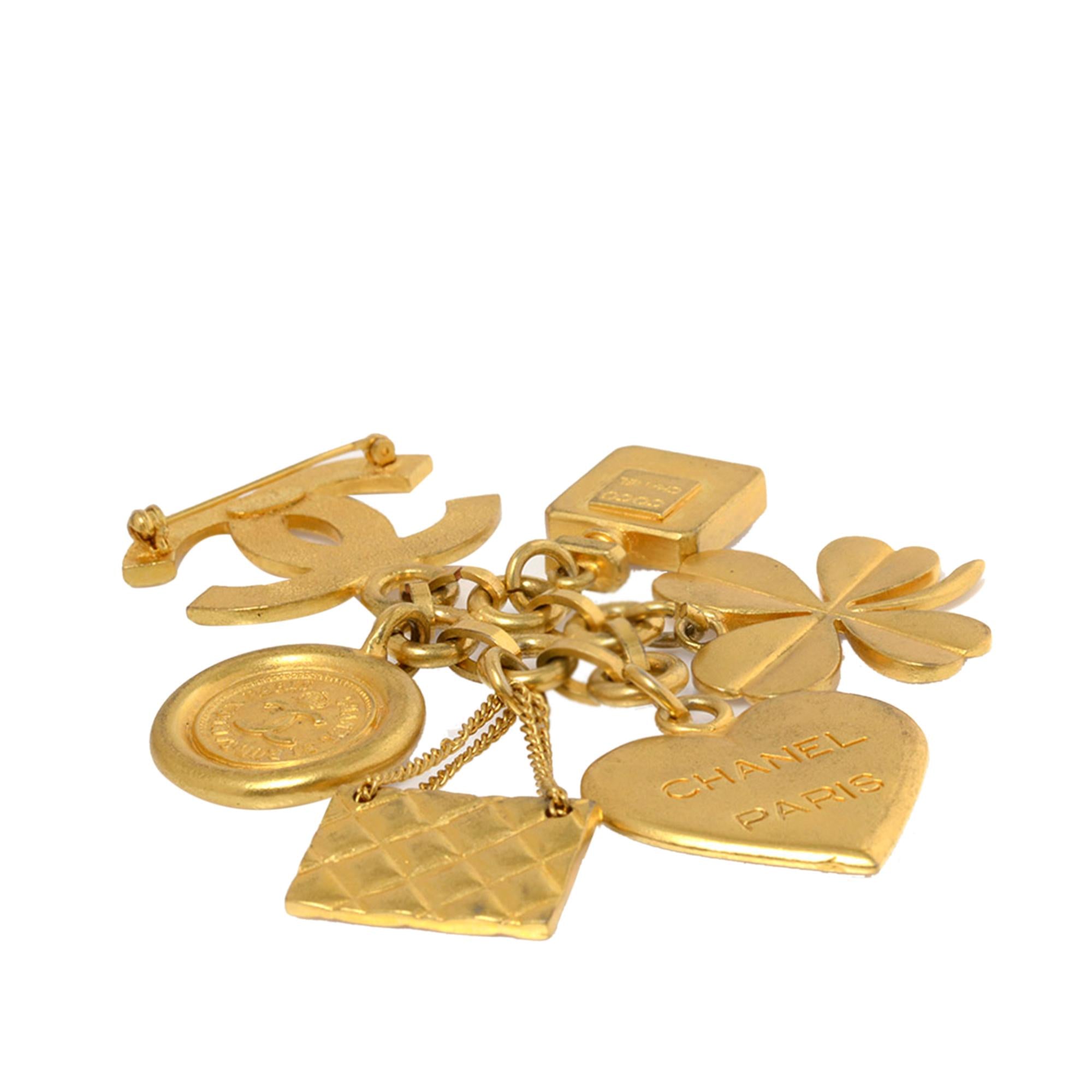 Chanel Icon Charms Pin Brooch Handbag