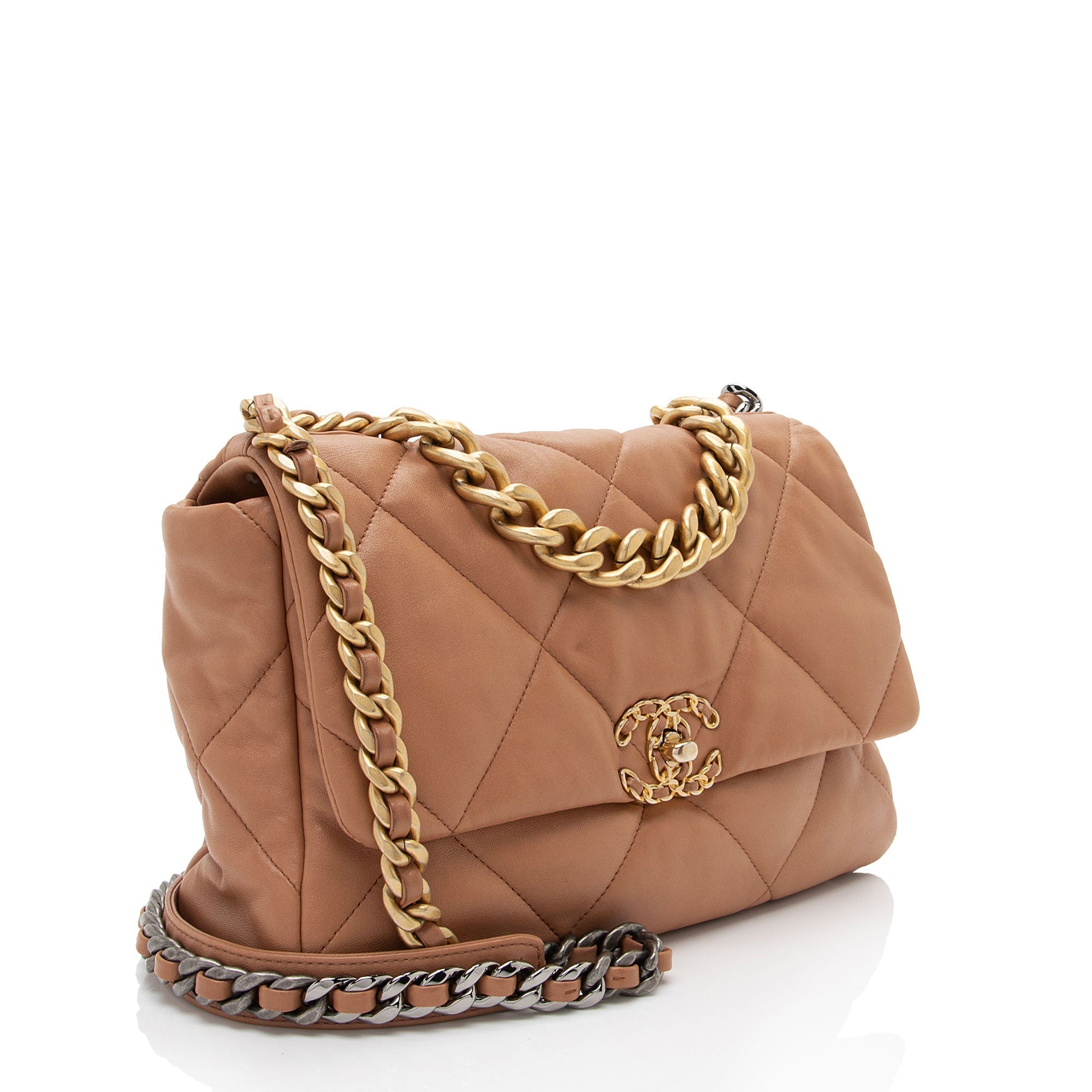 Chanel Lambskin 19 Large Flap Shoulder Bag