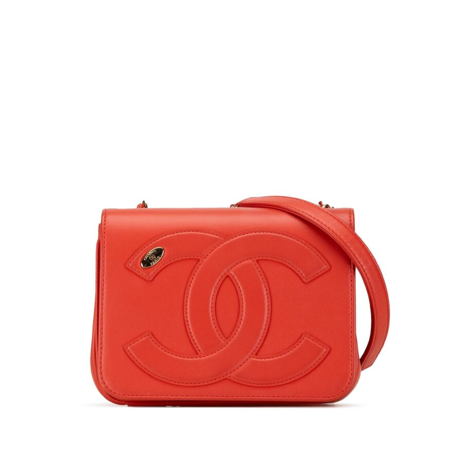 Chanel Lambskin CC Mania Flap Crossbody | Studio Nafay