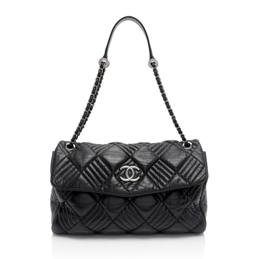 Chanel Lambskin In and Out Maxi Flap Bag | Studio Nafay