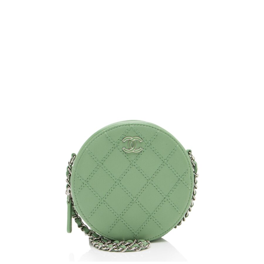 Chanel Lambskin Ultimate Stitch Round Clutch with Chain | Studio Nafay