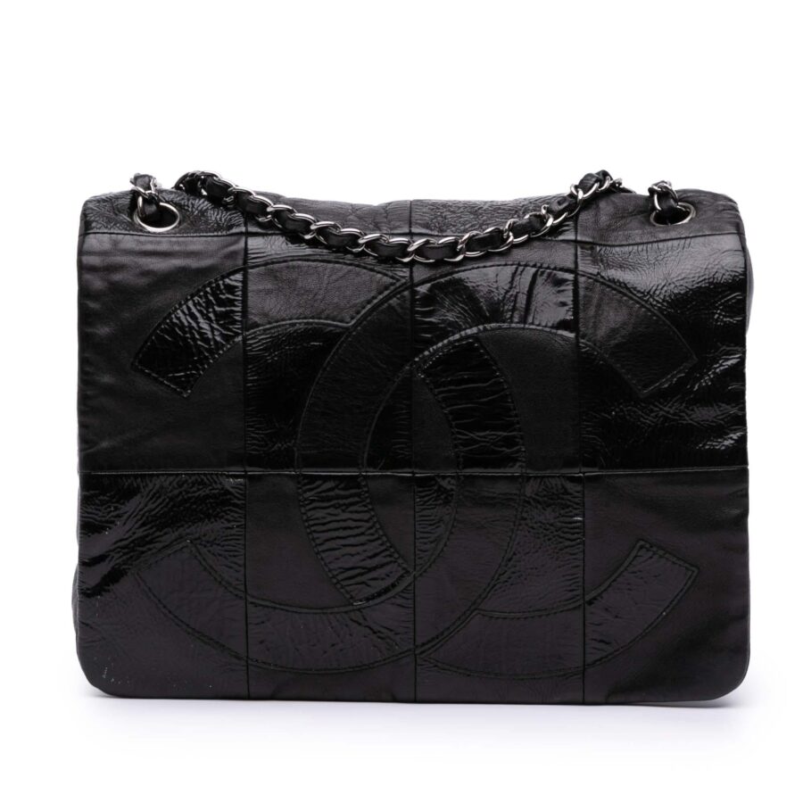 Chanel Lambskin and Patent Patchwork Brooklyn Flap | Studio Nafay