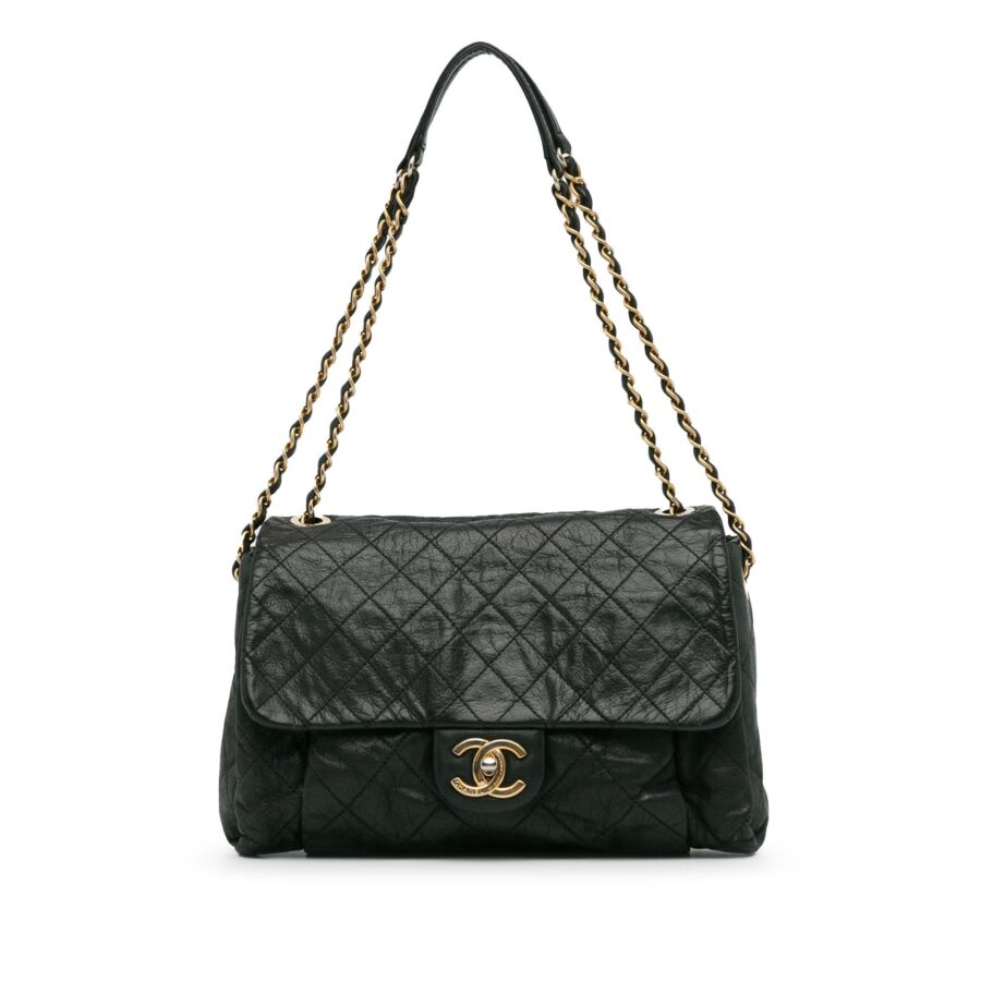 Chanel Large Aged Calfskin Chic Quilt Flap Shoulder Bag | Studio Nafay