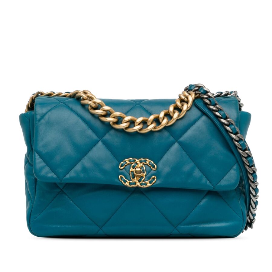 Chanel Large Lambskin 19 Flap Shoulder Bag | Studio Nafay