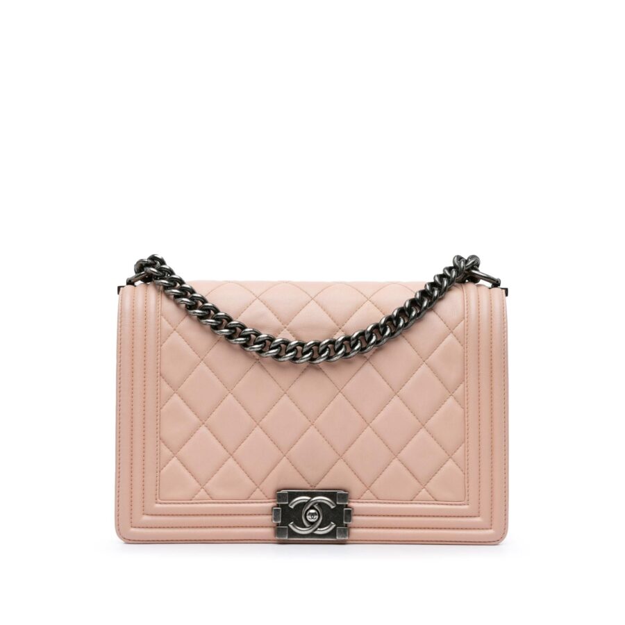 Chanel Large Lambskin Boy Bag | Studio Nafay