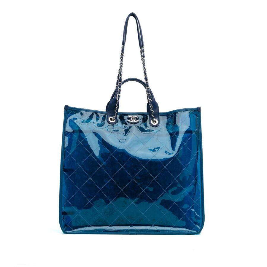 Chanel Large PVC and Lambskin Coco Splash Shopping Tote | Studio Nafay