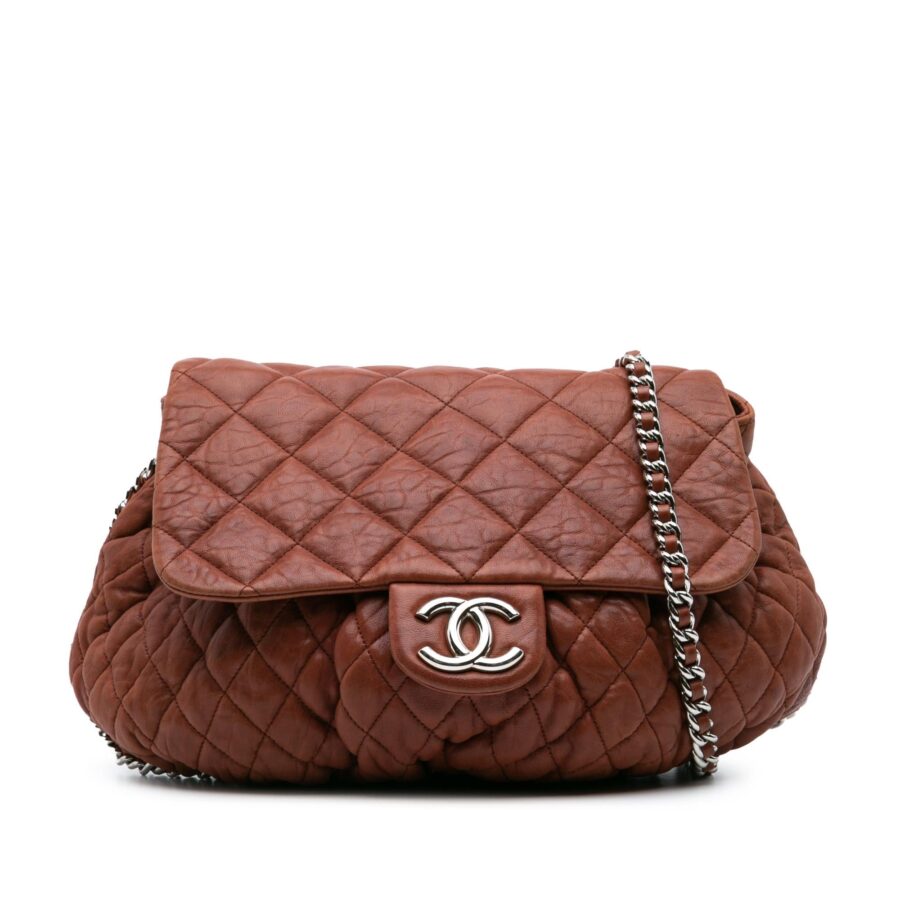 Chanel Large Quilted Lambskin Chain Around Flap | Studio Nafay