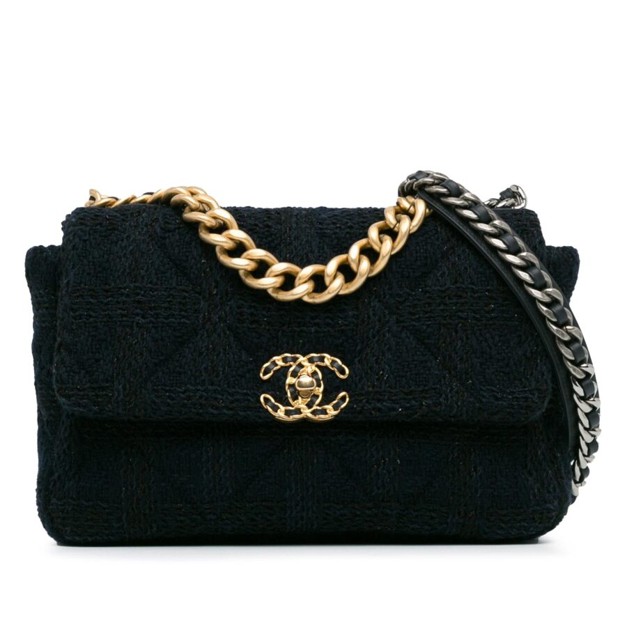 Chanel Large Tweed 19 Flap Shoulder Bag | Studio Nafay