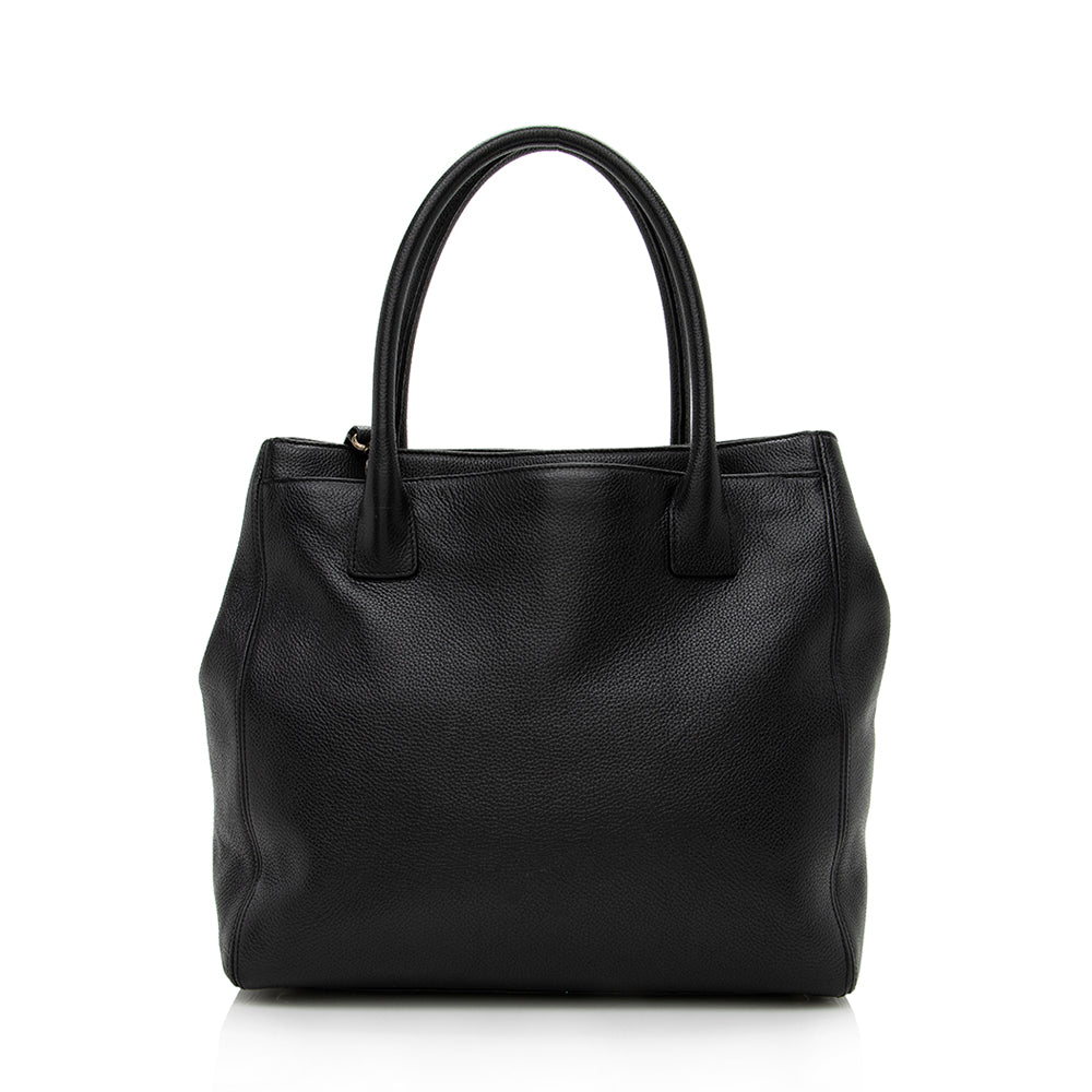 Chanel Leather Cerf Classic Executive Tall Tote