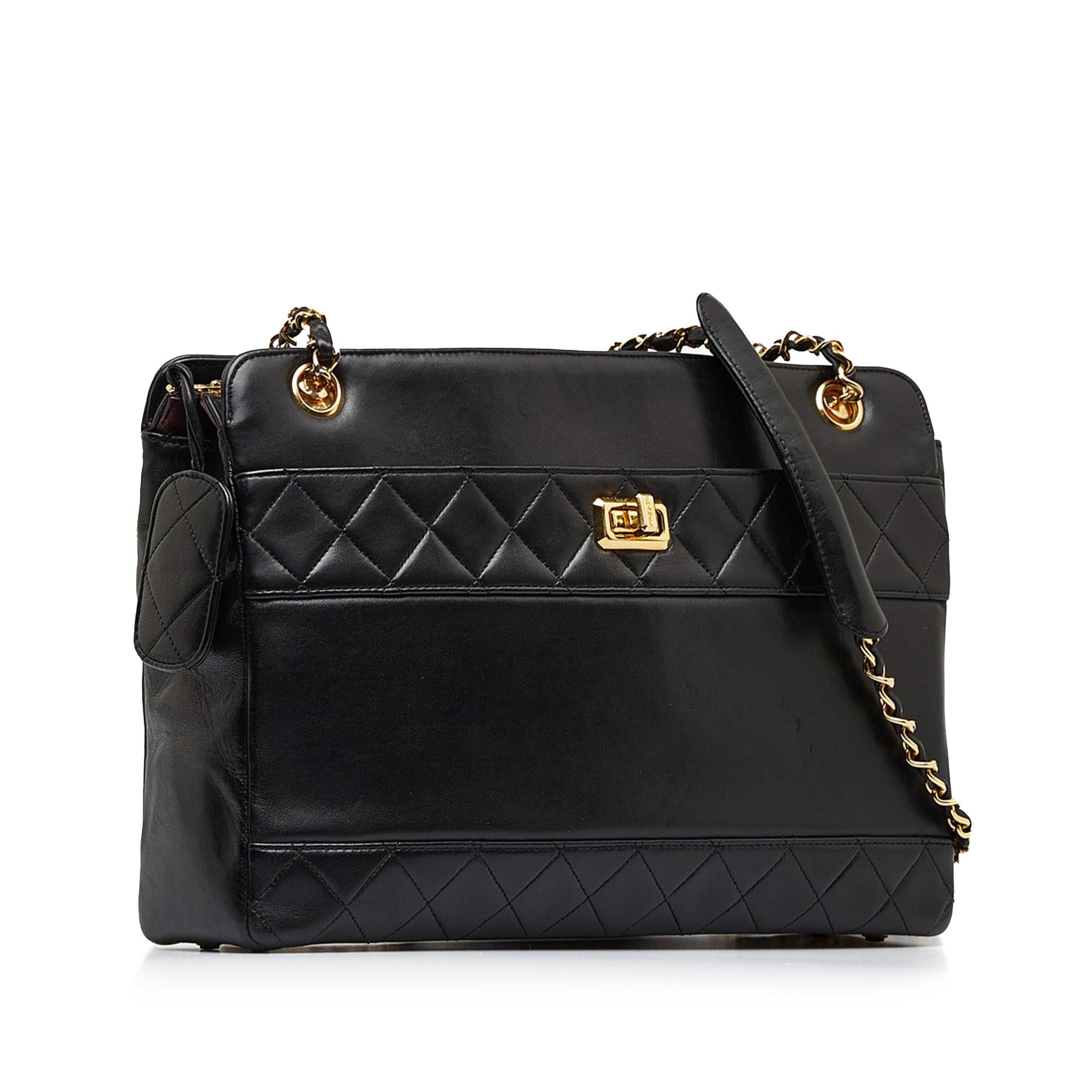 Chanel Matelasse Lambskin Chain Crossbody