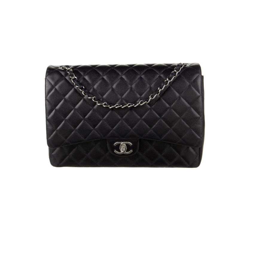 CHANEL CLASSIC BLUE MAXI DOUBLE FLAP BAG | Studio Nafay
