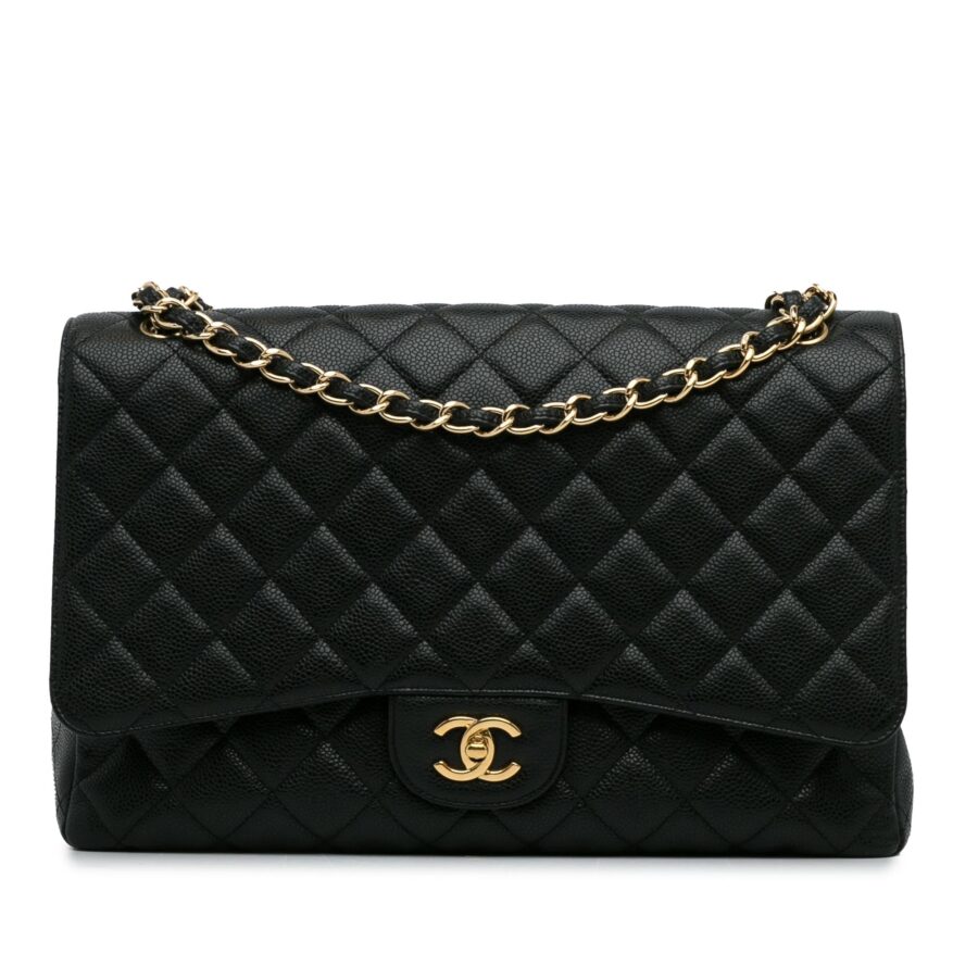 Chanel Maxi Classic Caviar Single Flap Bag | Studio Nafay