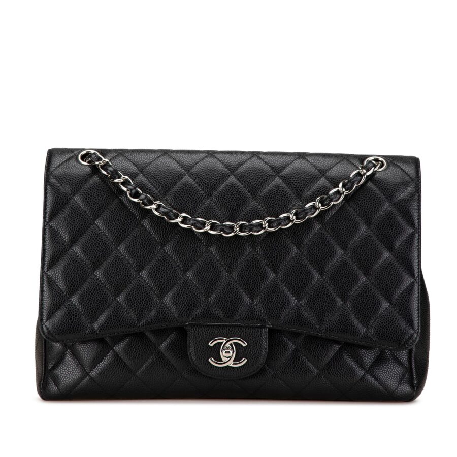 Chanel Maxi Classic Caviar Single Flap | Studio Nafay