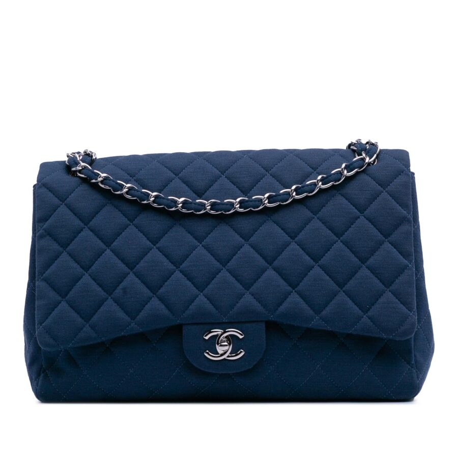 Chanel Maxi Classic Jersey Single Flap | Studio Nafay