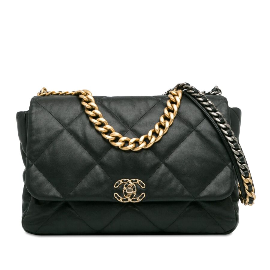 Chanel Maxi Lambskin 19 Flap Shoulder Bag | Studio Nafay