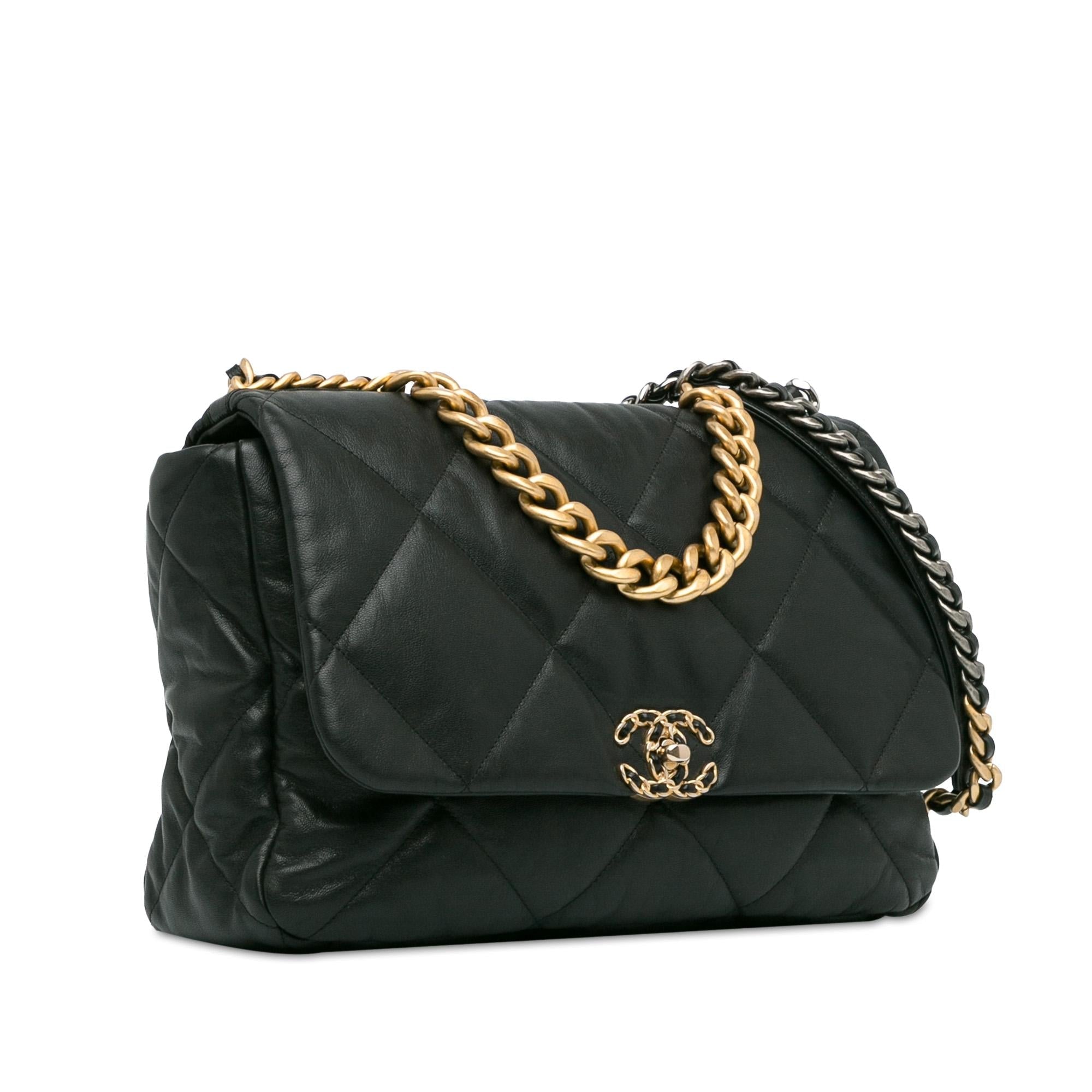Chanel Maxi Lambskin 19 Flap Shoulder Bag