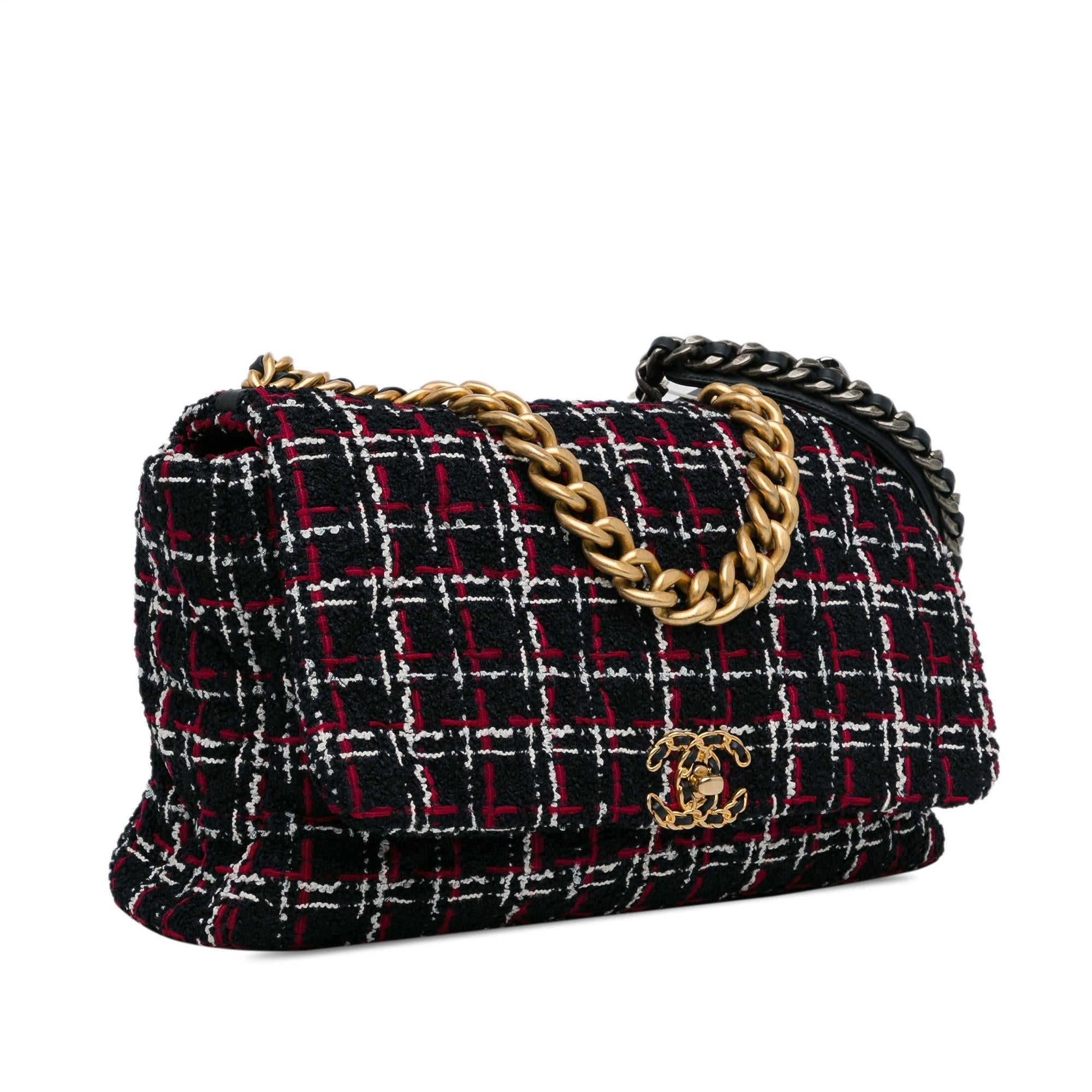 Chanel Maxi Tweed 19 Flap Shoulder Bag - Product Image 2