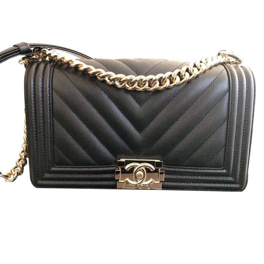 Chanel Chevron Quilted Boy Bag-Medium | Studio Nafay