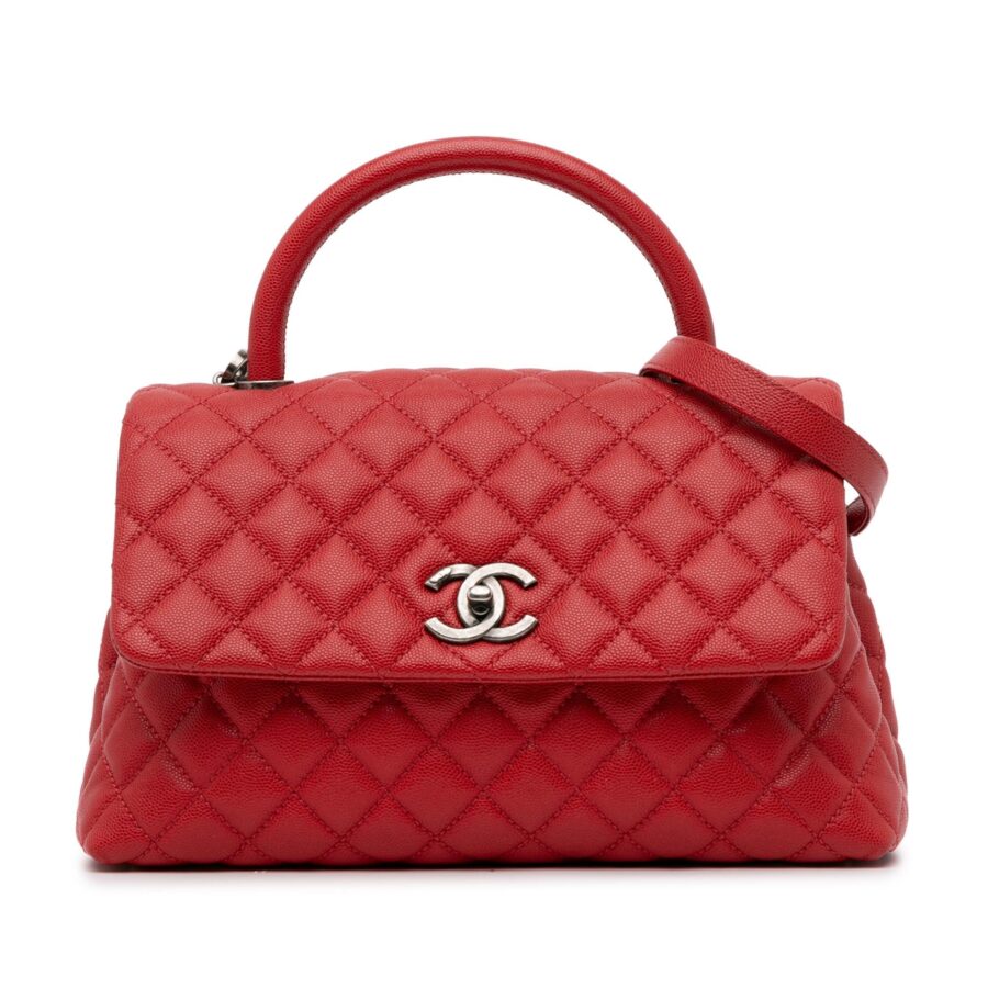 Chanel Medium Caviar Coco Top Handle Bag | Studio Nafay