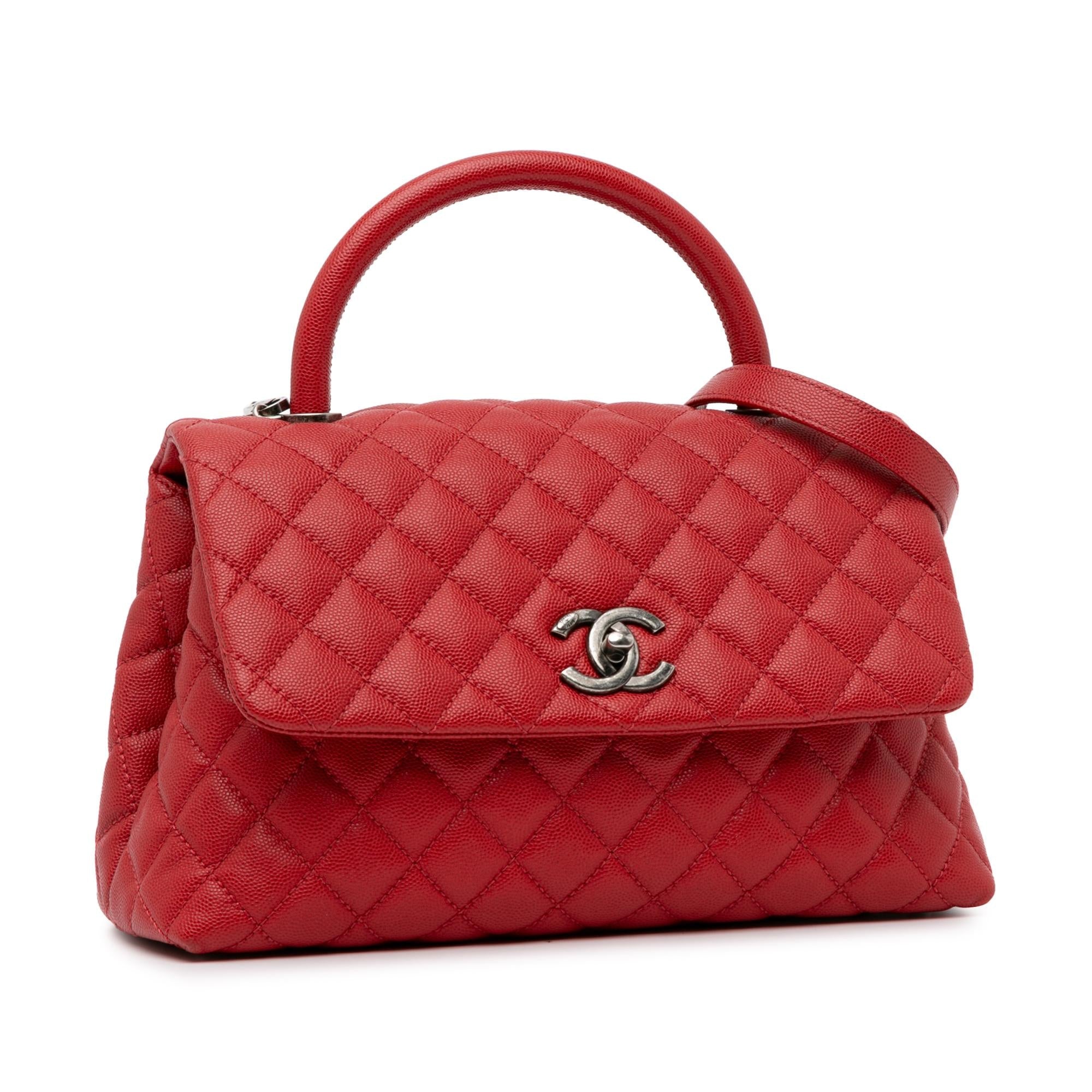 Chanel Medium Caviar Coco Top Handle Bag