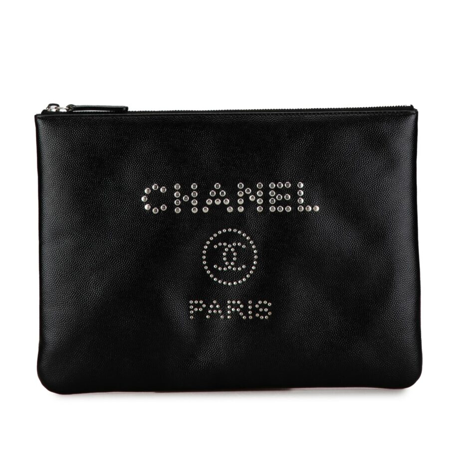 Chanel Medium Caviar Deauville Pouch | Studio Nafay