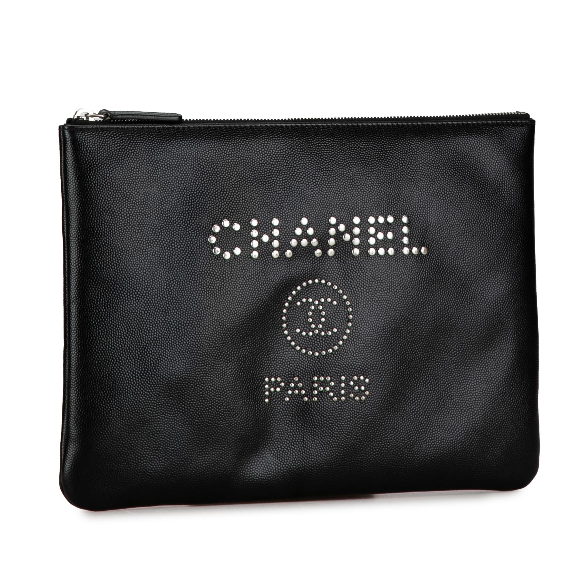 Chanel Medium Caviar Deauville Pouch