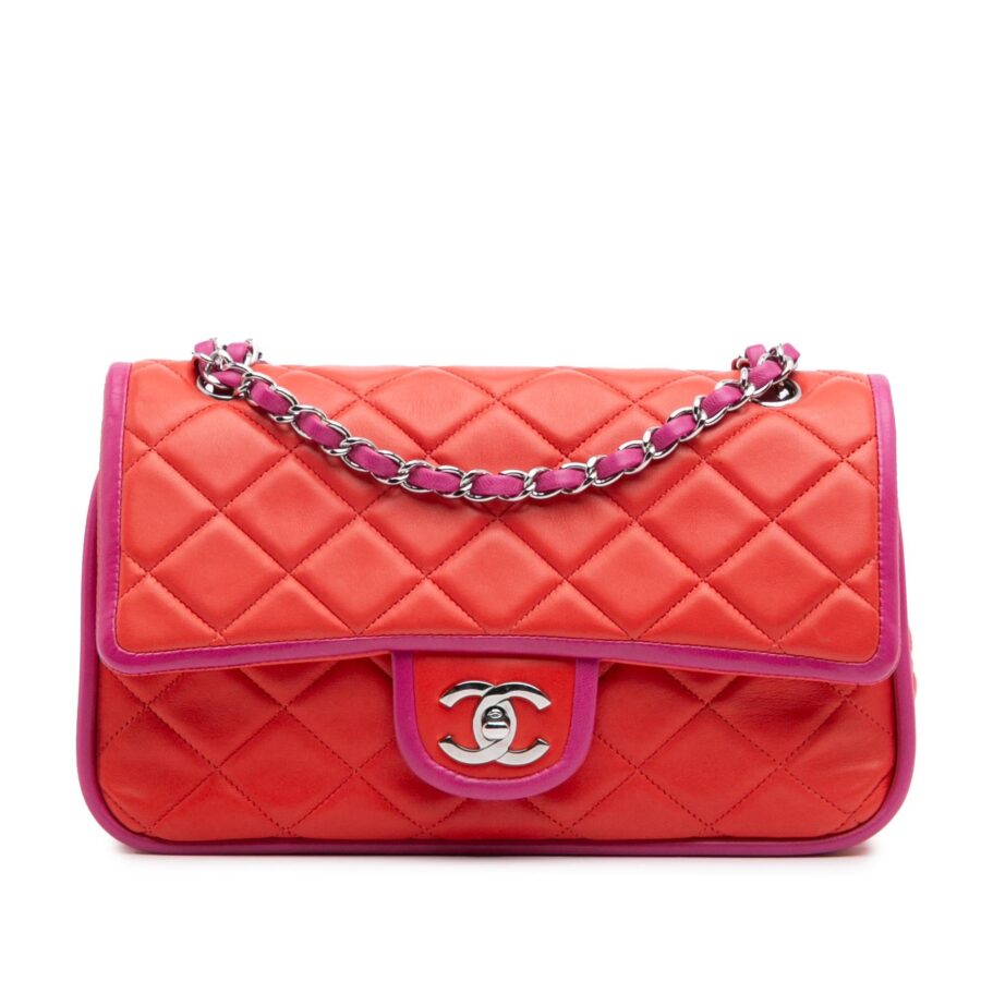 Chanel Medium Classic Bicolor Lambskin Double Flap | Studio Nafay