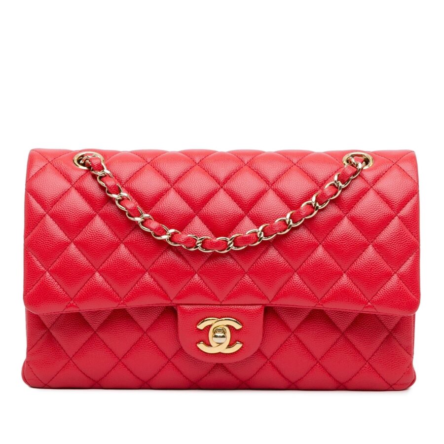 Chanel Medium Classic Caviar Double Flap Shoulder Bag | Studio Nafay