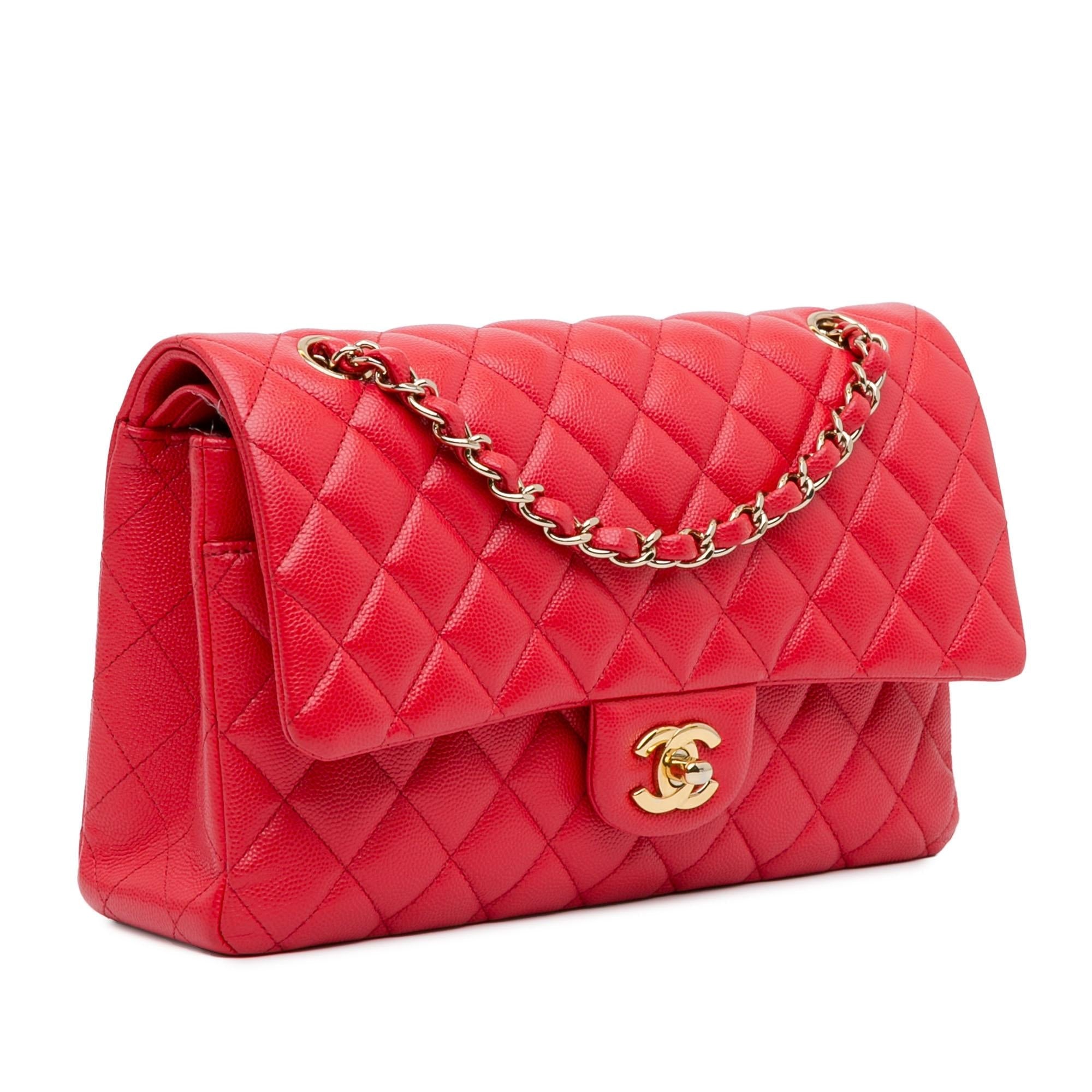 Chanel Medium Classic Caviar Double Flap Shoulder Bag