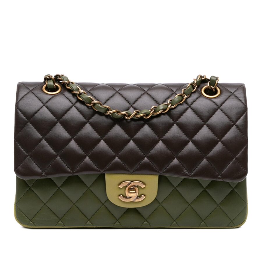 Chanel Medium Classic Tricolor Lambskin Double Flap | Studio Nafay