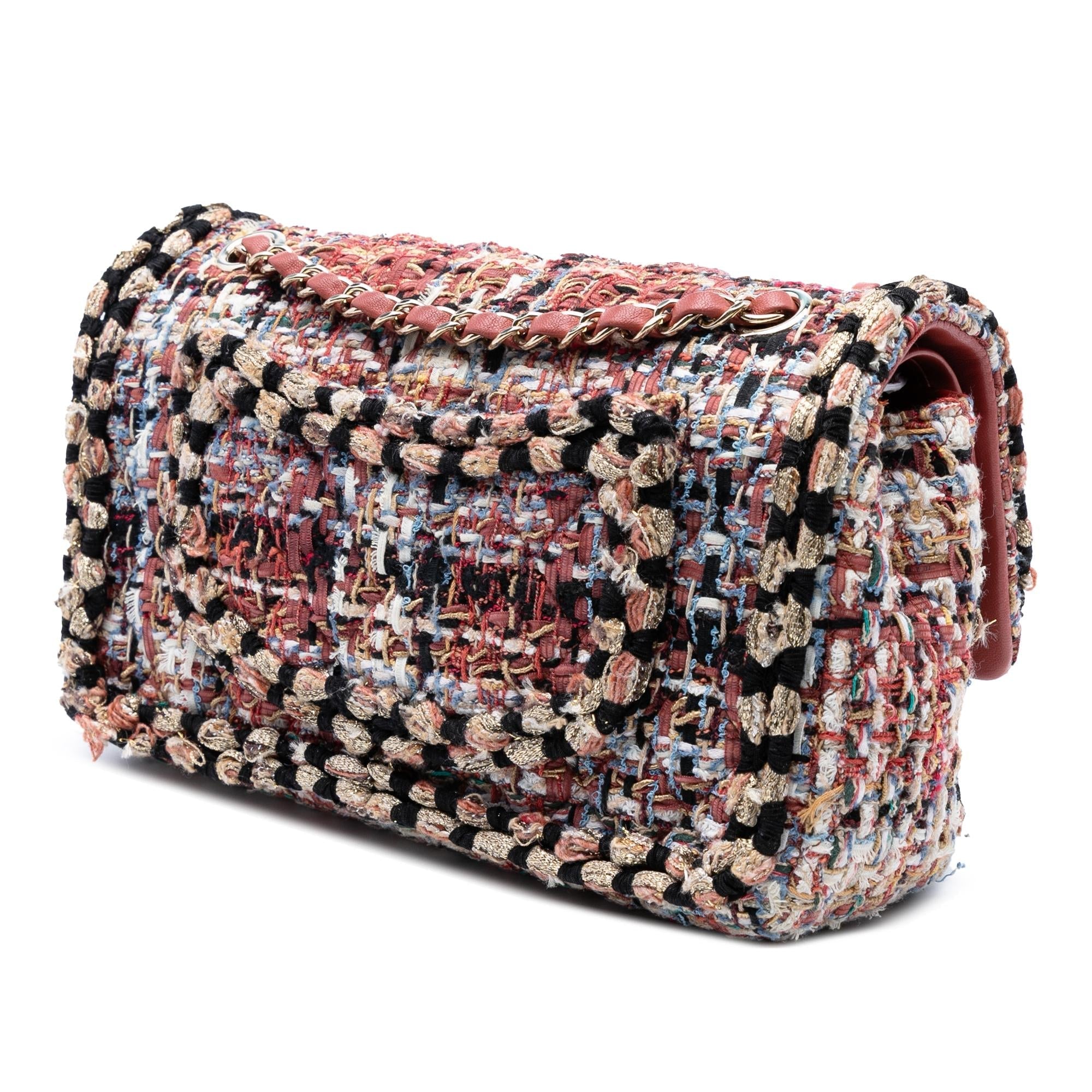 Chanel Medium Classic Tweed Braided Double Flap - Product Image 2