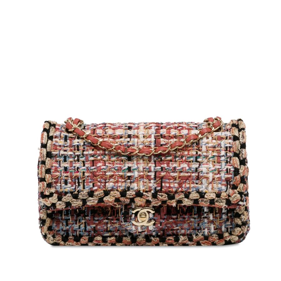 Chanel Medium Classic Tweed Double Flap Shoulder Bag | Studio Nafay