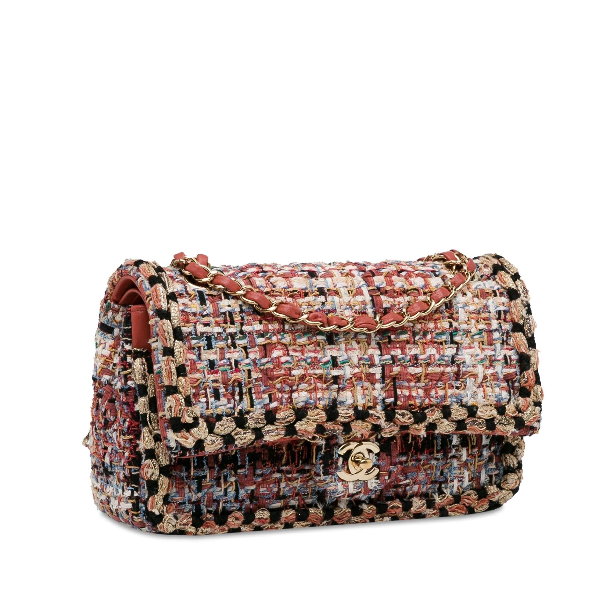 Chanel Medium Classic Tweed Double Flap Shoulder Bag - Product Image 2