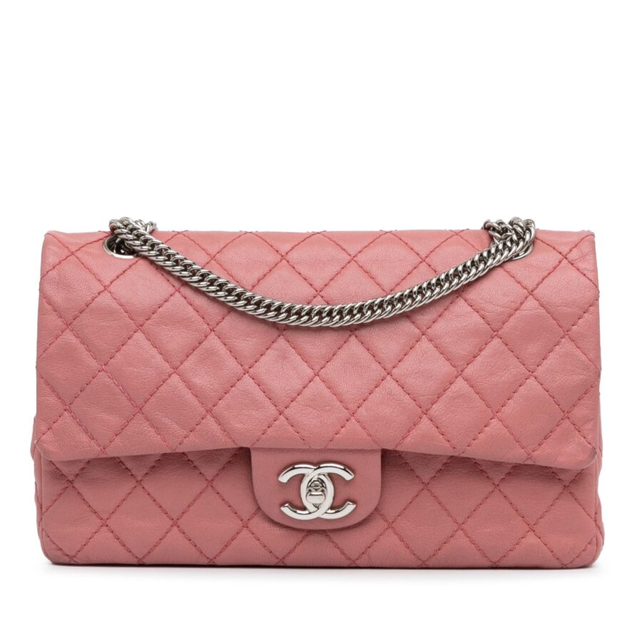 Chanel Medium Classic Washed Lambskin Bijoux Chain Double Flap Shoulder Bag | Studio Nafay
