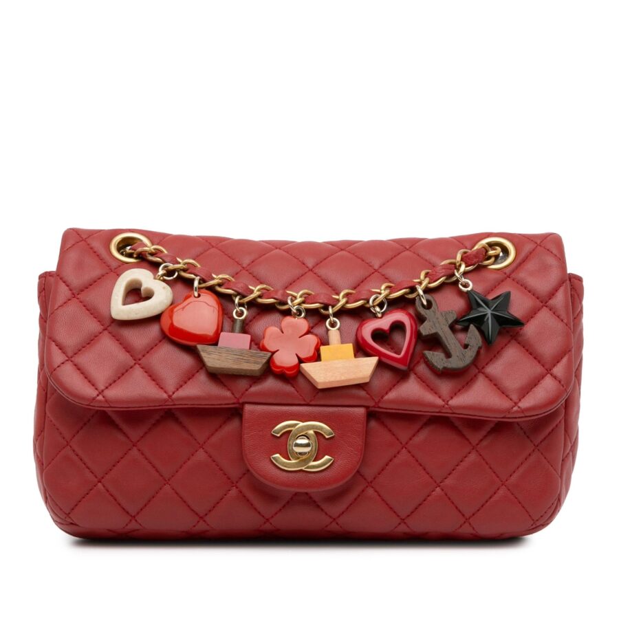 Chanel Medium Cruise Charm Lambskin Single Flap Shoulder Bag | Studio Nafay