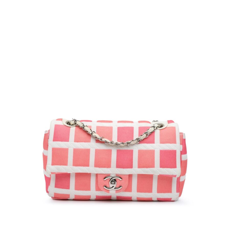 Chanel Medium Jersey Grid Single Flap | Studio Nafay